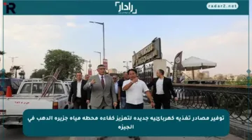 توفير مصادر تغذية كهربائية جديدة لتعزيز كفاءة محطة مياه جزيرة الدهب في الجيزة